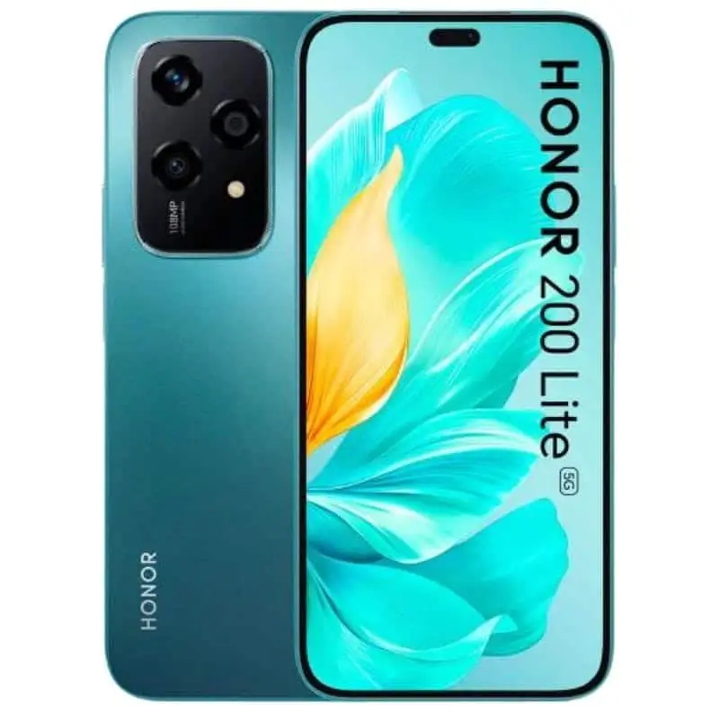 Honor 200 Lite 5g con cámara de 108 MP, pantalla AMOLED 90Hz y batería de 4500 mAh