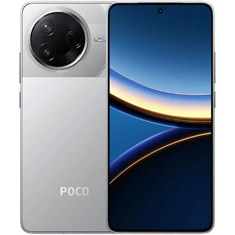 POCO F7 Pro 512gb 5G en color gris con acabado elegante y diseño premium