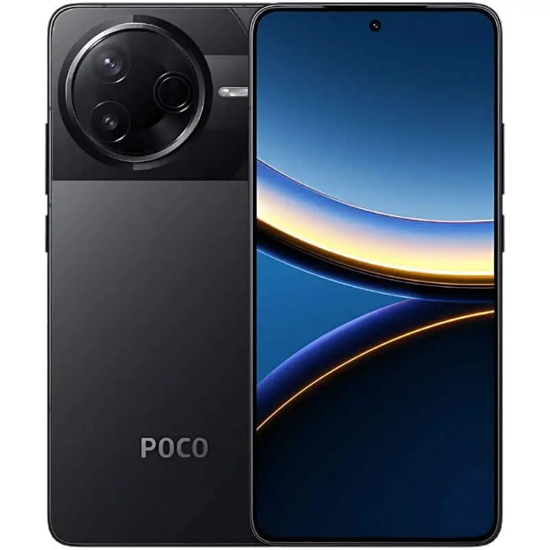 POCO F7 Pro 5G en color negro destacando módulo de cámara