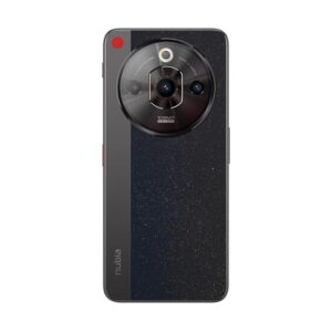Vista trasera del ZTE nubia Focus Pro 5G en color negro