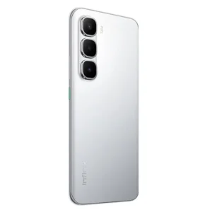 Infinix Hot 60 Pro Plus Plata Titanio vista trasera lateral