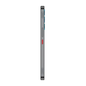 Vista lateral del ZTE nubia Neo 3 GT en color Gris Interestelar con botones de gatillo