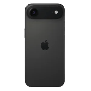 Vista trasera del iPhone 17 Air en color negro, con cámara de 48 MP