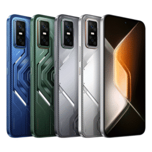 Infinix GT 30 5G en todos sus colores oficiales: Color azul , gris , color blanco y verde