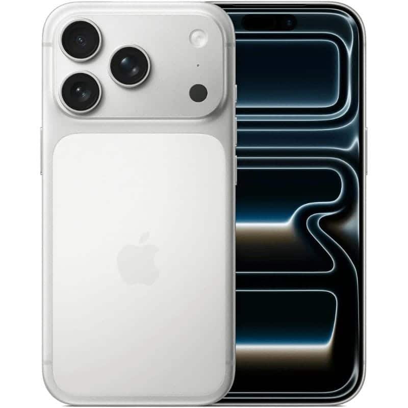 iPhone 17 Pro color Plata — Diseño elegante con pantalla OLED y triple cámara de 48 MP