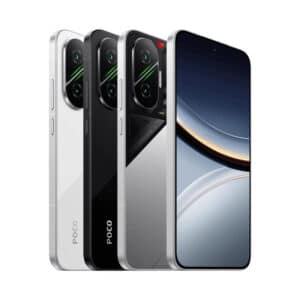 POCO F7 vista general mostrando todos los colores disponibles