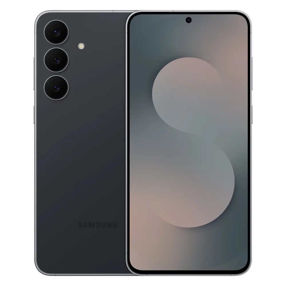 Samsung Galaxy S25 FE color Negro – vista frontal y trasera